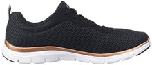 Load image into Gallery viewer, Skechers Women's Flex Appeal 4.0 Brilliant View Sneaker, Black, 5 UK