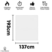Load image into Gallery viewer, Dreamcatcher Electric Blanket Luxury Polyester, Electric Heated Blanket, Soft Fitted Underblanket Fully Fitted Mattress Cover with 3 Comfort settings, 2 x Controllers and Machine Washable (Double)