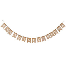 Load image into Gallery viewer, Lights4fun Eid Mubarak Ramadan Battery Operated Bunting Banner with 25 Warm White Fairy String Light LEDs (L) 2.5m