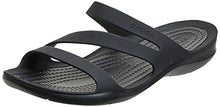 Load image into Gallery viewer, Crocs Women's Swiftwater Sandal, Black/Black, 6 UK