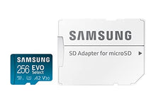 Load image into Gallery viewer, Samsung EVO Select 256GB microSDXC UHS-I U3 130MB/s Full HD & 4K UHD Memory Card inc. SD-Adapter (MB-ME256KA/EU)