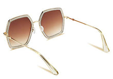 Load image into Gallery viewer, FEISEDY Large Hexagon Inspired Sunglasses for Women Fashion Design Oversized Sunglasses Womens B2503