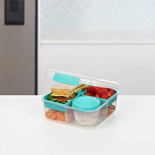 Load image into Gallery viewer, Sistema Bento Box TO GO | Lunch Box with Yoghurt/Fruit Pot | 1.25 L | Assorted Colours (Varies by Pack) | 1 Count