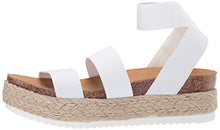Load image into Gallery viewer, Steve Madden Women's Kimmie Espadrille Wedge Sandal, White, 4 UK