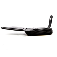Load image into Gallery viewer, Women's Small Purse, Real Leather Zip Wallet with Coin and Key Pocket for Ladies (Black)