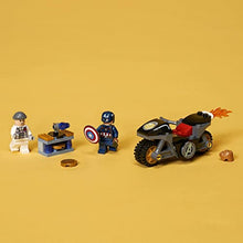 Load image into Gallery viewer, LEGO 76189 Marvel Captain America and Hydra Face-Off Building Set, Super Hero Toy for Kids Age 4 with Motorbike