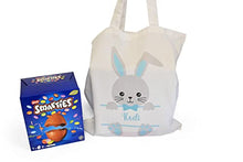 Load image into Gallery viewer, Personalised Easter Bunny Tote Bag, Custom Easter Egg Hunt Sack, Easter Gift, Boys or Girls, Kids Treat Bag, Bunny Rabbit Bag, Easter Gift Bag, Easter Egg Bag