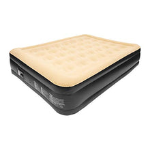 Load image into Gallery viewer, Benross Avenli 88030 High Raised Flocked Airbed | Queen Size | Built in Pump | Quick & Easy Inflation, Polyester, Beige/Black