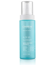Load image into Gallery viewer, Onsen Secret Japanese Aloe Vera Face Wash - Premium Nightly Facial Cleanser for Makeup Removal, Heals Dry & Sensitive Skin, Hyaluronic Acid, Curry Leaf Oil, Vitamin C & E, Gel Cleanser 150 ml