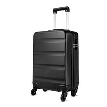 Load image into Gallery viewer, Kono Cabin Luggage Hard Shell ABS Carry-on Suitcase with 4 Spinner Wheels and Dial Combination Lock(Black)