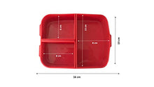 Load image into Gallery viewer, Official Peppa, George, Pig Characters Sandwich Lunch Snack Box Multi Compartment Kids Children School Includes Keychain