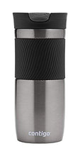 Load image into Gallery viewer, Contigo Byron Snapseal Travel Mug, Stainless Steel Thermal mug, vacuum flask, leakproof tumbler, coffee mug with BPA free Easy-Clean Lid, 470 ml, Gunmetal