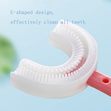 Load image into Gallery viewer, ZALUJMUS Kids U-Shaped Whole Mouth Teeth Brush, Silicone Bristles Massage Gums, All-Round Cleaning (for Kids 2-6Y)