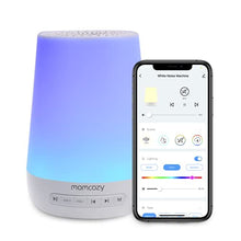 Load image into Gallery viewer, Momcozy Penguin White Noise Machine, Cry Sensor, Rechargeable Night Light Projector, Night Light Star Projector for Baby Sleep Aid, Music Toys with 15 Soothing Sounds, Baby Night Lamp (Blue)