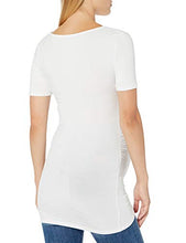 Load image into Gallery viewer, Amazon Essentials Maternity 2-pack Short-sleeve Rouched Scoopneck T-shirt, White/White, M
