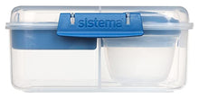 Load image into Gallery viewer, Sistema Bento Box TO GO | Lunch Box with Yoghurt/Fruit Pot | 1.25 L | Assorted Colours (Varies by Pack) | 1 Count