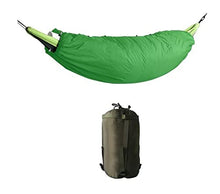 Load image into Gallery viewer, TOMYEUS Swing Set Warm Hammock, 0-15 Degree Ultra Light Hammock Quilt, Warm Cotton Cover, Sleeping Bag Blanket, Camping Backpack Camouflage Army Green swing hammock (Color : Light green)