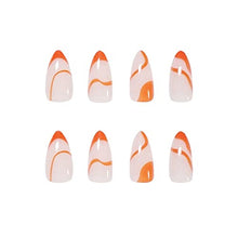 Load image into Gallery viewer, 24pcs/Box Press On Nails Detachable Artificial Manicure Tool Nail Tips Fake Nails Almond False Nails Wearable(01)