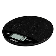 Load image into Gallery viewer, Salter 1009 BKDR Digital Kitchen Scale – Marble finish Easy to Read Circle Electronic Cooking Scale - Up to 8 kg – Black