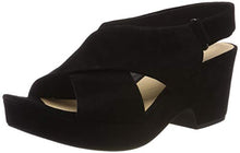 Load image into Gallery viewer, Clarks Women's Ankle-Strap Ankle Strap Sandals, Black Black Suede, 6.5 UK