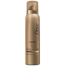Load image into Gallery viewer, Dove DermaSpa Summer Revived Skin Gradual Fake Tan Body Mousse, Streak Free, For Medium to Dark, For Men And Women, 48h moisturisation, Holiday Essentials, Natural look Tan 150ml