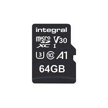 Load image into Gallery viewer, 64GB Micro SD Card 4K Ultra-HD Video Premium High Speed Memory Microsdxc Up To 100MB/S V30 UHS-I U3 A1 C10, by Integral