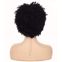 Load image into Gallery viewer, Baruisi Short Curly Afro Wigs for Women Black Kinky Curls Synthetic Costume Cosplay Hair Wig (Natural Black)