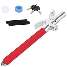 Load image into Gallery viewer, Turnart Steering Wheel Lock Universal Car Lock Anti-Theft Device Retractable Steering Lock With 3 Keys For Auto/Truck/Suv/Van(Red)