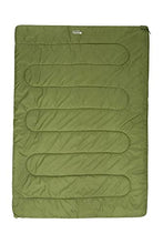 Load image into Gallery viewer, Mountain Warehouse Basecamp 200 Double Sleeping Bag - 2/3 Season Camping Bag, Insulated Mattress Lime