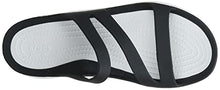 Load image into Gallery viewer, Crocs Women's Swiftwater W Sandal, Black White, 4 UK
