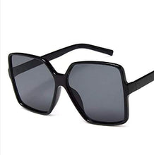 Load image into Gallery viewer, Oversized Sunglasses Women/Womens Square Frame Sun Glasses/Big Celeb Designer Styling Retro Vintage Festival Ibiza 2022 (Black)