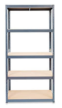 Load image into Gallery viewer, Pack of 3 Extra Deep STORALEX® Garage Shelving Racking Units – UK’s Bestselling Garage Storage Shelves - 600mm Deep Version - 200kg Per Shelf (Evenly Distributed) - 5 Tier Shelf Unit - Metal & MDF Boltless Assembly System