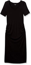Load image into Gallery viewer, Amazon Essentials Maternity Short-sleeve Dress, Black, S