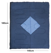 Load image into Gallery viewer, Out There! Double Envelope Sleeping Bag Lightweight Polyester Adult Sleeping Bag 2 Season Sleeping Bag