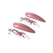 Load image into Gallery viewer, Brishow Coffin False Nails Short Fake Nails Glitter Press on Nails Bellarina Acrylic Stick on Nails 24pcs for Women and Girls
