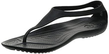 Load image into Gallery viewer, Crocs Women's Crocs Serena Flip W Open Toe Sandals, Black Black 001, 7 UK