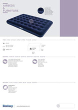 Load image into Gallery viewer, Bestway Comfort Quest Flocked Double Air Bed, Blue, 75 x 54 x 8.75 Inch