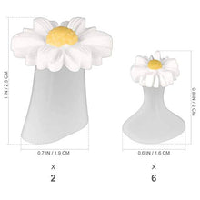 Load image into Gallery viewer, Toe Separators, Silicone Daisy Flower Toe Spacers Toe Stretchers for Nail Polish Nail Art Pedicure Tools, Silicone Spacers Dividers for Nail Polish Nail Art DIY Pedicure Tool 8 pcs (White)