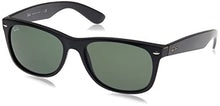 Load image into Gallery viewer, Ray-Ban Unisex New Wayfarer Classic Sunglasses, Black With Green Classic G-15 Lens, 55 mm UK
