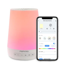 Load image into Gallery viewer, Momcozy Penguin White Noise Machine, Cry Sensor, Rechargeable Night Light Projector, Night Light Star Projector for Baby Sleep Aid, Music Toys with 15 Soothing Sounds, Baby Night Lamp (Blue)