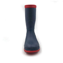 Load image into Gallery viewer, AMOJI Unisex Kid's Rain Boots Boys Rubber Wellington Boots Girls Waterpoof Wellies Childrens Lightweight Non-Slip Rain Shoes Infant Toddler Easy On Navy 13.5 UK Child