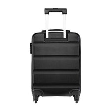 Load image into Gallery viewer, Kono Cabin Luggage Hard Shell ABS Carry-on Suitcase with 4 Spinner Wheels and Dial Combination Lock(Black)