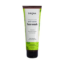 Load image into Gallery viewer, Sirona Anti Acne Face Wash for Men & Women – 4.2 Fl Oz with Neem, Green Tea, Tea Tree Oil & Aloe Vera | for Unclogs pores, Reduces sebum production & Calms inflammation