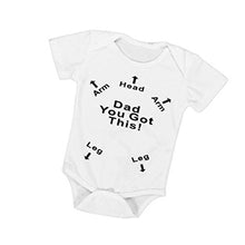 Load image into Gallery viewer, squarex Baby Boys Girls Letter Print Romper Jumpsuit Outfits Clothes (0-6Months, White A)
