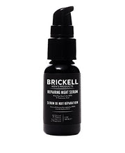 Load image into Gallery viewer, Brickell Men's Anti Aging Repairing Night Serum for Men, Natural and Organic, Vitamin C Face Serum to Repair Damaged Skin Cells, Diminish Wrinkles and Fight Inflammation, 30 ml, Scented