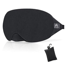 Load image into Gallery viewer, Mavogel Cotton Sleep Eye Mask - Updated Design Light Blocking Sleep Mask, Soft and Comfortable Night Eye Mask for Men Women, Eye Blinder for Travel/Sleeping/Shift Work, Includes Travel Pouch, Black