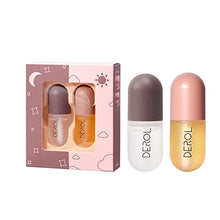 Load image into Gallery viewer, Lip Plumper Set,Natural Lip Plumper and Lip Care Serum,Lip Enhancer for Fuller,Beautiful Fuller Day & Night Moisturizing Repair Lip Gloss Set, Hydrating & Reduce Fine Lines
