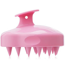 Load image into Gallery viewer, FREATECH Scalp Massager Shampoo Brush with Soft & Flexible Silicone Bristles for Hair Care and Head Relaxation, Ergonomic Scalp Scrubber/Exfoliator for Dandruff Removal and Hair Growth, Pink