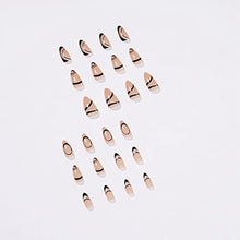 Load image into Gallery viewer, 24pcs/Box Press On Nails Detachable Artificial Manicure Tool Nail Tips Fake Nails Almond False Nails Wearable(01)