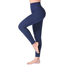 Load image into Gallery viewer, SINOPHANT High Waisted Leggings for Women, Buttery Soft Elastic Opaque Tummy Control Leggings, Plus Size Workout Gym Yoga Stretchy Pants (Navy1,Plus Size)